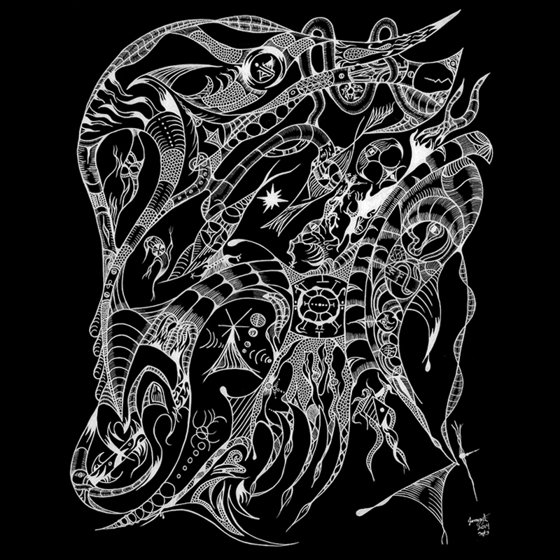 Un Black drawing.